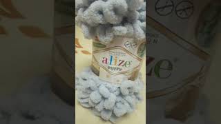 Подробный обзор плюшевые пряжа Alize puffy color N°416    #short #alizepuffy #обзор #пряжа #color