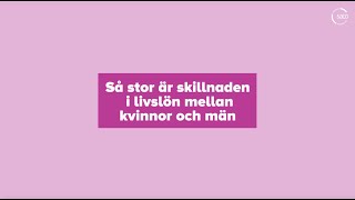 Skillnaden i livslön mellan kvinnor och män