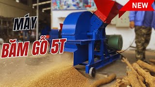 Máy Băm Gỗ 5T Bình Minh Băm Nghiền Vụn Nhỏ Thân Cây Gỗ Lớn, Gỗ bìa ,Ván Bóc..