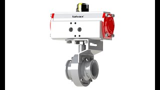 Valworx Air Actuated Sanitary Butterfly Valves- Scotch Yoke