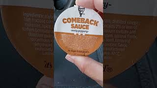 KFC comeback sauce food review #kfc #foodreview