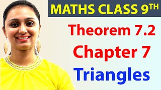 Theorem 7.2, Chapter 7 - Triangle Page No 95, Class 9th Maths, NCERT