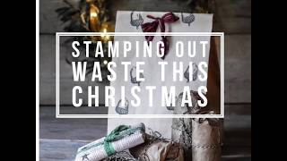 Stamping Out Waste- DIY Eco Christmas Wrapping Paper -  English Stamp Company craft project