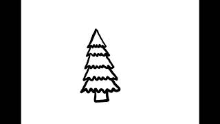 Basic Art Lesson: Pine Trees