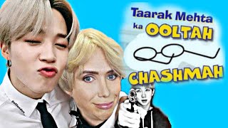 Taarak Mehta ka ooltah chashma ft. Jimin and Rm  | #bts #tmkoc #funny #olilondon #jimin