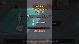 Titles in RP A6 😍 Big Change #saltyop #pubgmobile