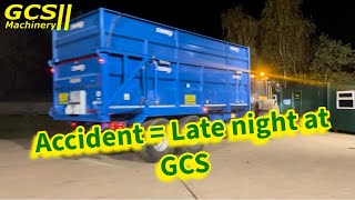 An accident results in a late night for GCS...."every little helps"