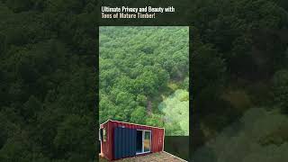 Cabin Shipping Container on 8 Acres Owner Financed for sale in Ozarks  huge pond WR37 #cabin #shorts