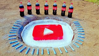 eksperimen Coca Cola, Mentos, Soda, Logo Youtube