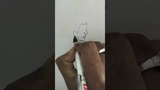 How To Draw A Simple Face Fast #draweasy #art #drawing #easyart #shorts