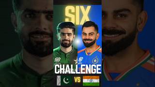 VIRAT 🆚 BABAR | Most six challenge #shorts