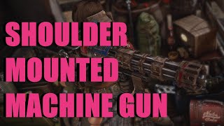 Fallout 4 Mod Review - Shoulder Mounted Machine Gun - Rat Runners Arsenal