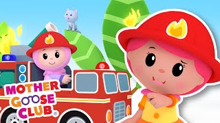 Fire Engine, Fire Engine + More | Mother Goose Club Cartoons #NurseryRhymes