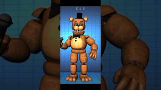 FNAF AR Fixed Whitered Freddy | P3D Animation made by me | @Jaze #50subs #shorts #ejs #freddy