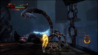 God of War III Kratos vs Labyrinth Scorpion Chaos Mode Boss Battle