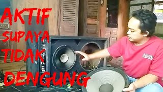 cara menghilangkan dengung speaker aktif