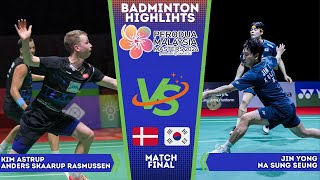 🔴 Virtual SCORE | Jin / NA (KOR) vs Astrup / Rasmussen (DEN) | Malaysia Masters 2024 Badminton