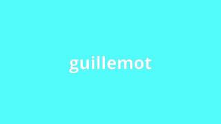 what is the meaning of guillemot