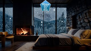 🌨️ STOP Stressing and Relax with Snowfall and a Cozy Fireplace