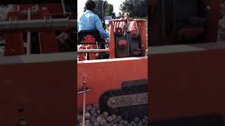 Potato planter machine with Sonalika tractor