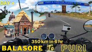 Balasore To Puri on Bullet || 350 km in 6 hour || Part 1