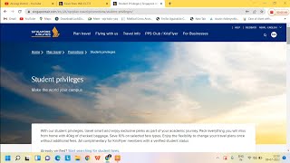 #airticket Singapore airlines student Offer 2023 || 40 kg baggage,free date change||Atrangi doctor||