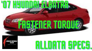 '07 HYUNDAI ELANTRA 2.0L FRONT CV AXLE JOB TIPS & HACKS ALLDATA TORQUE SPECS. 4 ALL MECHANICS & DIY