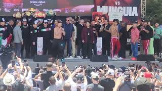 A crazy crowd for Canelo Alvarez and Jamie Munguia weigh-in