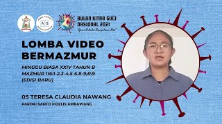 05 - LOMBA MAZMUR MINGGU BIASA XXIV/B - TERESA CLAUDIA NAWANG