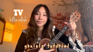 TV Billie Eilish- ukulele tutorial!!