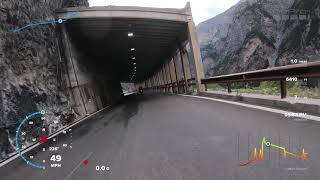 Stelvio Pass towards Bormio, Italy