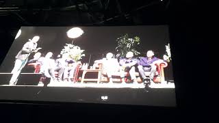 Johan Mjallby, Stiliyan Petrov, Alan Thompson, Lubo Moravcik and Jackie McNamara at the Hydro #YNWA