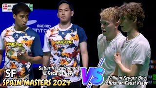 Sabar Karyawaman/Reza Pahlevi vs William Kryger Boe/Christian Faust Kjaer || SF Spain Masters 2024