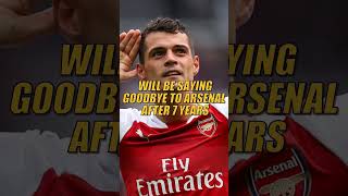 Xhaka will be saying goodbye to Arsenal after 7 years #xhaka #leverkusen #arsenal #transfer #shorts