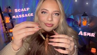 Asmr Scalp Massage 💆‍♀️ Scratching your head & Hair Play with Long Nails 💅