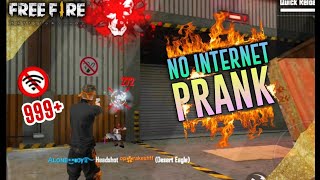 New Devil 😈 Bundle No Internet Prank 🚫 With Random Player In Lone Wolf - Garena Free Fire 🔥⚡#panther