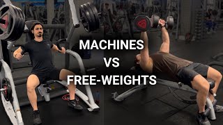 Machines vs Free-weights for Building Muscle & Strength (Get The Best Results)