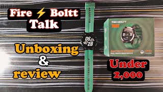 Fire ⚡Boltt Talk Smartwatch Unboxing | Bluetooth Calling & Speaker SmartWatch 🤯| Under 2,000🧐