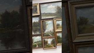 My acrylic landscapes in vintage frames