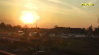 Sonnenuntergang in Dülken (Teil 2) vom 19.04.2015 (Zeitraffer)