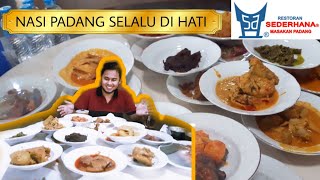 MAKAN NASI PADANG DI RESTORAN PADANG SEDERHANA || NIKMAT BANGET..!!