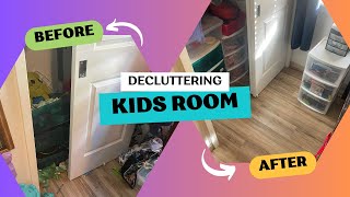 EXTREME KIDS' BEDROOM DECLUTTER | ORGANIZE & DEEP CLEAN with me | Real homeschool mom life