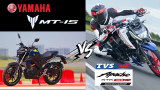 TVS Apache RTR 165RP VS Yamaha Mt-15 | Detailed Comparison | Shivam Chaubey