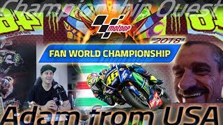 Adam Liechty from USA speaks with MotoGP Championship Quest