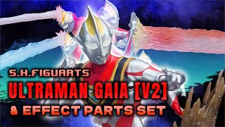 S.H.Figuarts ULTRAMAN GAIA [V2] ＆ EFFECT PARTS SET / ウルトラマンガイアV2＆エフェクトパーツセット display