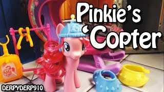 Power Ponies Episode 2:  My Little Pony Pinkie's Rainbow Helicopter Toy Review/Parody/Spoof