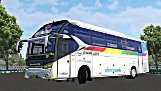 MOD BUSSID TERBARU || SR2 XHD PRIME HINO BY MN ART, Nyoba Lewat Jalur Sempit