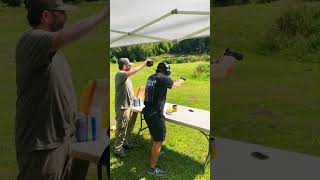 Using .22 Caliber Pistol in Amateur shooting Steel match!😎 #shorts #guns