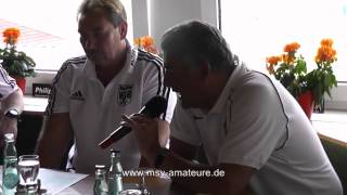 VfB Hüls - MSV Duisburg (A), 28.05.2012, Pressekonferenz