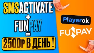 FunPay + SmsActivate = 2500 рублей в день ! Как заработать в интернете школьнику без вложений в 2024